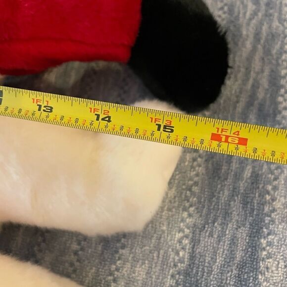 TY 1999 & 2000 15 inch(!!!) Santa and Snowman Plush Set - Picture 9 of 12